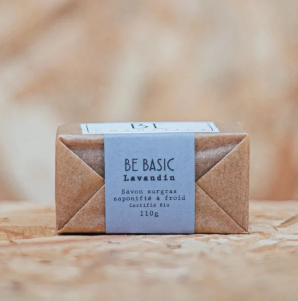 Savon solide certifié bio Lavandin, Be Basic