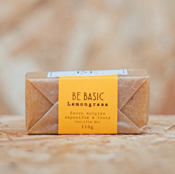 Savon solide certifié bio Lemongrass, Be Basic