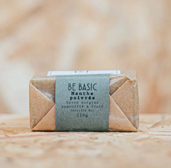 Savon Be Basic Menthe poivrée certifié Bio