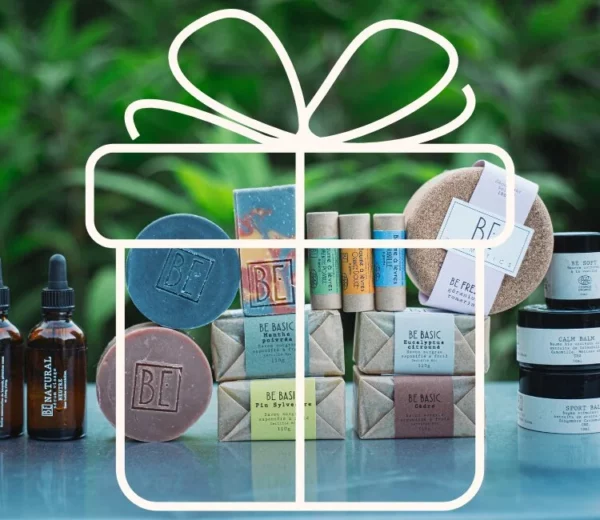 Carte cadeau Be cosmetics, bon d'achat à offrir valable sur les savons solides, shampoings solides, coffrets de savons solides, déodorants solides, sérums visage, baumes de massage cbd, baumes à lèvres, ...